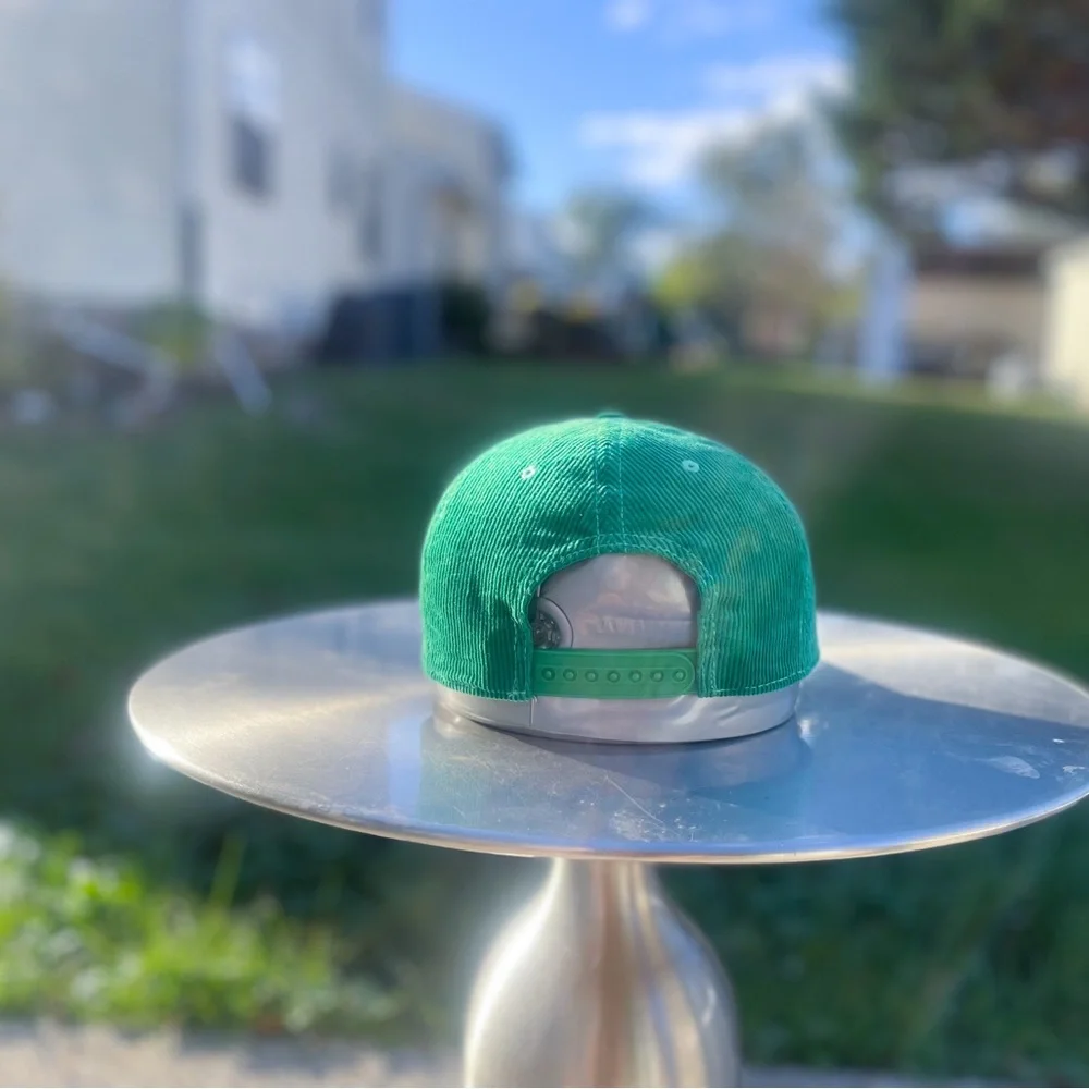 Vintage sprite corduroy hat green